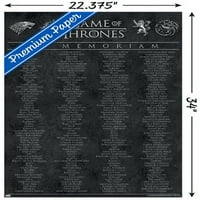Zidni poster Game of Thrones-u sjećanje, 22.375 34