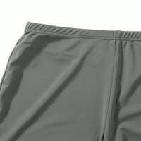 Ženske plus veličine solidne meke biciklističke hlače visoki struk protežu atletske kratke hlače za trčanje joga