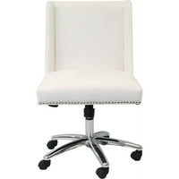 Bijela komercijalna ukrasna uredska stolica za radne svrhe