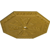 1 8 1 41 8 1 opružni osmerokutni stropni medaljon, ručno oslikan zlatom faraona