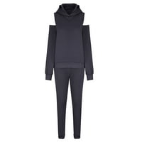 Saloni za čišćenje za žene dvije kapuljače Off Shorome Outfits Sweatsuits sets dugački dnevni boravak salonke