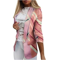 & Blazers za žene casual ženska poslovna odjeća kardigan za mršavljenje s printom dugih rukava odijelo kaput s