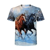 Rasprodaja majica za manje od 5 dolara, majica za muškarce, Plus veličina, Vintage majice s uzorkom konja, bluze