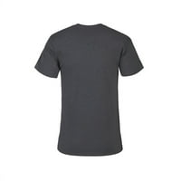 Muška majica s grafičkim printom u boji ugljena u boji ugljena-dizajn od 9 3 inča