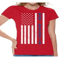 Neudobni stilovi košulje Ron Desantis za žene Američka zastava čini američku Floridu političkom majicom Amerika