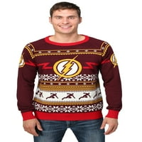 Flash logo muški ružni božićni džemper