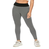 Yoga hlače za žene visoki struk kontrola trbuha duge aktivne hlače za trening hlače hlače atletske hlače biciklističke