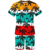 Muška havajska Odjeća Za plažu, ljetna odjeća za plažu, cvjetne majice i kratke hlače od 5 inča