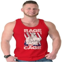 Street Fighter Vega Rage Cage USA Tank Tank Top Gleveness Tee Men Brisco Brands 3x