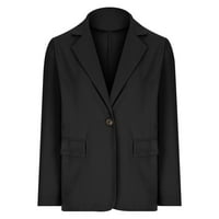 Žensko jesensko / zimsko odijelo, kaput, jednobojne jakne s reverima, ugrađeni sakoi dugih rukava, kaput, uredski