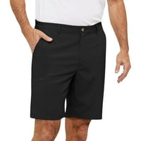 Kupaći kostim kratke hlače za muške ljetne pamučne i posteljine solidne gumbe za patentni zatvarač casual kratke