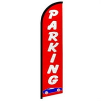 Parkiralište bez vjetra banner oglašavanje zastava-Idealno za događaje, tvrtke, trgovine, klupe