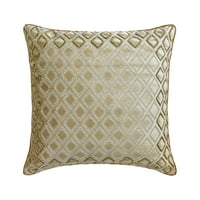 Dekorativne jastučnice od bež i zlata 18 mech18, platneni jastuci s perlicama i šljokicama za sofu, Moderni Geometrijski