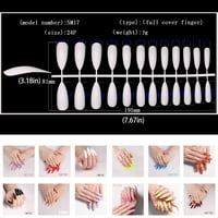 Set lažnih noktiju Setovi za nokte otporni na ogrebotine umjetni nokti Setovi za manikuru za djevojčice početnike