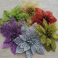 Prekrasno simulirano božićno umjetno cvijeće plastično ukrasno cvijeće za božićno drvce