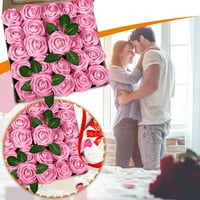 Labakihah Umjetno cvijeće Valentinovo DIY Dnevni poklon ruža pjena cvjetna ilustracija ukras Bouquet Wedding Home