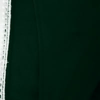 Haljine za žene modni seksi vintage v vrat kratki rukavi Čvrsta zabava velike veličine haljine zelena 3xl