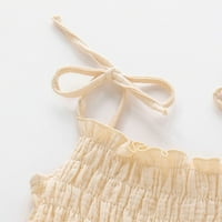 Odjeća za djevojčice u donjem rublju, kombinezon za novorođene djevojčice, dvoslojni jednodijelni pamučni krep