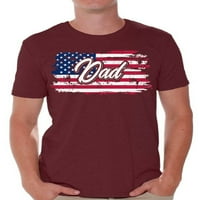 Nespretni stilovi muška košulja s američkom zastavom 4. srpnja Pokloni za tatu Retro majica s američkom zastavom