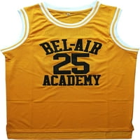 Woworld Carlton Banks Bel Air Jersey Academy Košarkaški mike Movie Jersey Šivana muška sportska majica žute boje