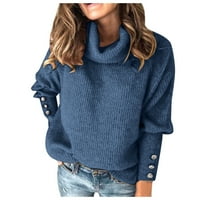 Oversize džemperi za žene, Ženska dolčevita, oversize džemperi, jesenski džemperi s dugim rukavima šišmiš, tunika
