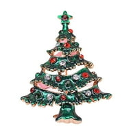 Broš koji kaplje realističan atraktivan ukrasni modni šareni broš od legure BBC za božićno drvce s rhinestones