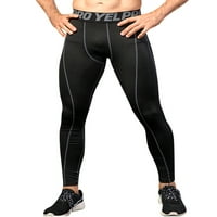 ; Muške tajice brzosušeće kompresijske hlače osnovni sloj s elastičnim strukom sportske hlače za teretanu koje
