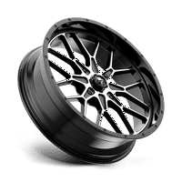 Terenski kotači od 86 do 8 sjajni crni obrađeni kotač