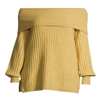 Ženski džemper od pletene tunike s ramena