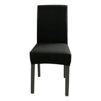 Navlaka za kratku stolicu za blagovanje s elastičnom teksturiranom mrežicom