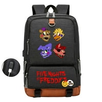 Bzdaisy ruksak s više džepa s USB punjenjem za 15 '' Laptop - Pet noći u Freddy's Unise for Kids Teen