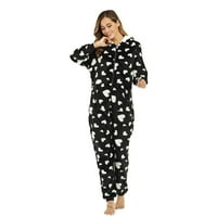 Stilska pidžama koja odgovara psu i čovjeku Ženska pidžama tiskana pidžama kombinezon s kapuljačom klupska odjeća