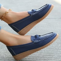 Gomelly Women Flats Comfort Loafers Vozači cipele s brodom niska potpetica Moccasin medicinska sestra Work plava