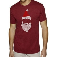 Muška riječ umjetnost majica s dugim rukavima - Djed Mraz Claus