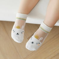 Ljetne čarape za malu djecu, prozračne prozirne čarape za gležnjeve sa životinjama iz crtića za djecu, djevojčice,