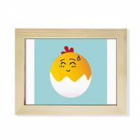 Tiho jaje sa slatkim licem crtani stolni okvir za fotografije umjetničko djelo slikarstvo slika