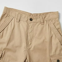 Muške kratke hlače teretne hlače za muškarce muške Ležerne na otvorenom s elastičnim strukom labavog kroja pamučne
