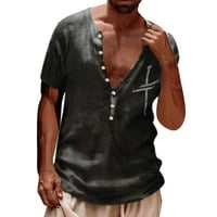 Muške majice s grafičkim tiskom ljetne Ležerne majice s kratkim rukavima s digitalnim tiskom od 3 inča Muški vrhovi