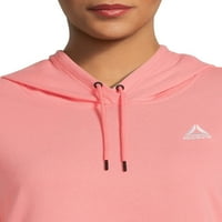 Reebok Women's Plus obnovljeni obrezani francuski Terry tkanina Hoodie