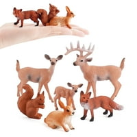 Yasu Animal Model Mini simulacija PVC Toy Divlja životinjski model ukras za dekor