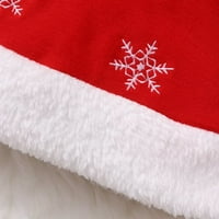 Dječja haljina jesenska zimska haljina pamučna snježna pahuljica print božićna zabava za djevojčice za 0-18m