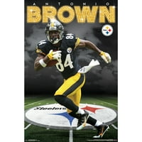 Pittsburgh Steelers 22 34 Antonio Braun Poster