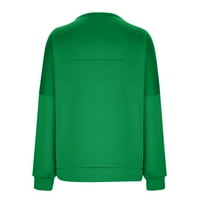 Hoksml žene casual pullover solidna boja polovina zip obrezana bluza bluza na klirensu