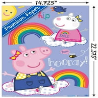Peppa Pig-plakat na zidu Ura, 14.725 22.375