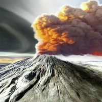 vulkan oživljava s tiskanjem plakata s dimom