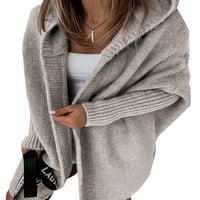 2 ženski kardigan s otvorenim prednjim dijelom džemper od dresa šik jakna sa šalom na vratu zimski topli ležerni