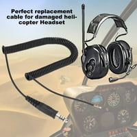 Spiralni kabel helikopterske slušalice vojni kabel ekonomičan za mobilni telefon tableta