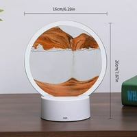 Dekorativna svjetiljka s 3-inčnim slikanjem živog pijeska u boji šarene Podesive promjene boje rotirajući 360-inčni