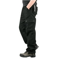 BadyMincsl muške hlače zazor plus veličine muške teretne hlače modno casual vitki multi džepni ravni hlače vanjski