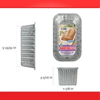 Ručno izrađene aluminijske mini posude za kruh od folije s poklopcima za jednokratnu upotrebu za jednostavno čišćenje